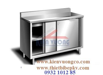 QUẦY INOX CỬA LÙA