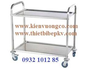 XE ĐẨY INOX 2 TẦNG