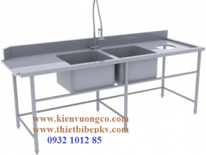 CHẬU RỬA ĐÔI CÓ VÒI PHUN TRÁNG