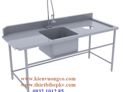 CHẬU RỬA ĐƠN CÓ VÒI PHUN TRÁNG