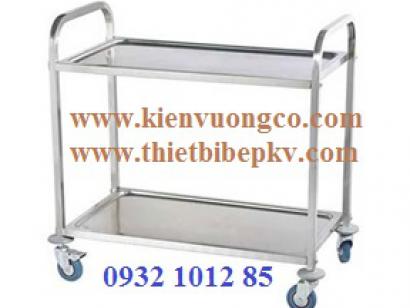 XE ĐẨY INOX 2 TẦNG
